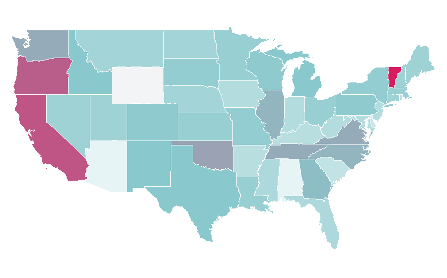 Affinity by region — Adam Ant, United States