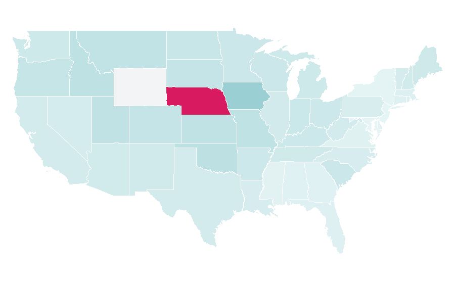 Affinity by region — Adam DeVine, United States