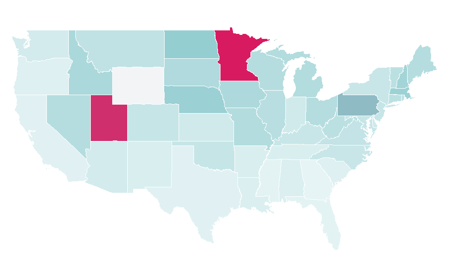 Affinity by region — Adam Johnson (footballer), United States