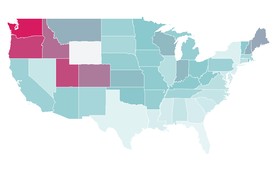 Affinity by region — Adam Savage, United States