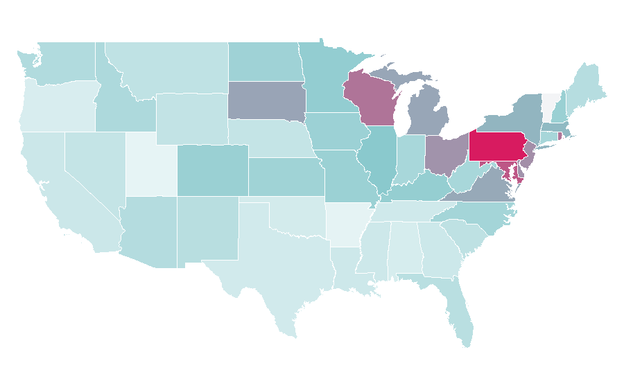 Affinity by region — Adam Schefter, United States
