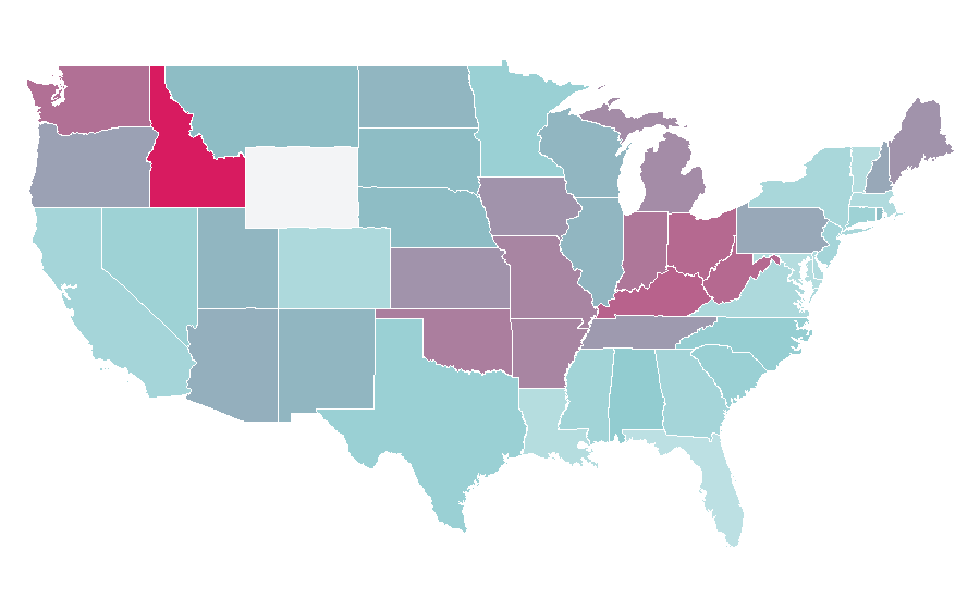 Affinity by region — Adam West, United States