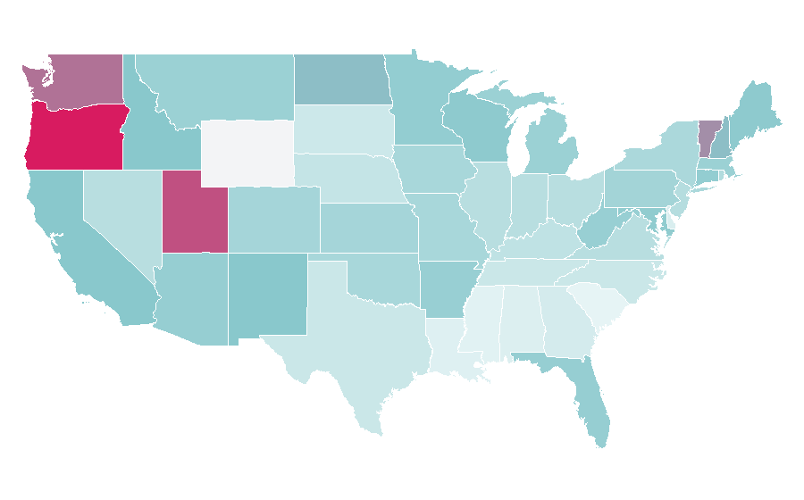 Affinity by region — Adblock Plus, United States