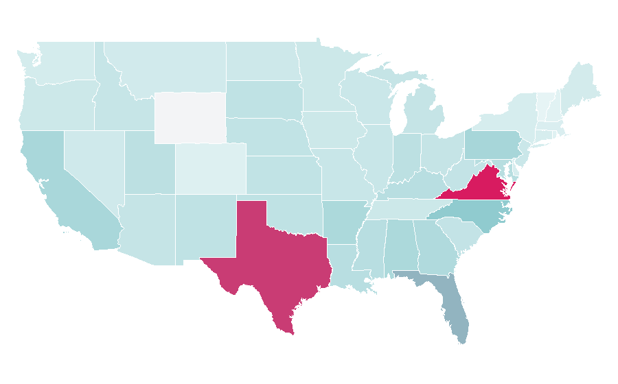 Affinität nach Region — Adhesive, USA