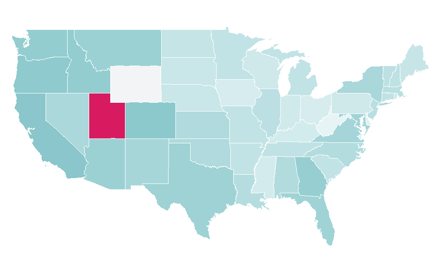 Affinity by region — Adobe, United States