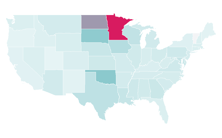 Affinity by region — Adrian Peterson, United States