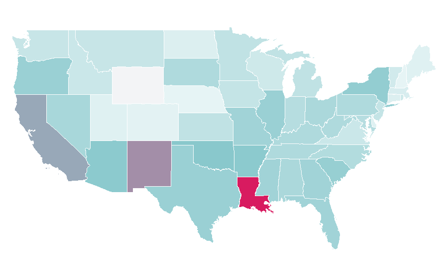 Affinity by region — ADULT., United States