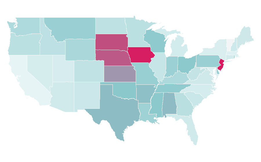 Affinity by region — AdvoCare, United States
