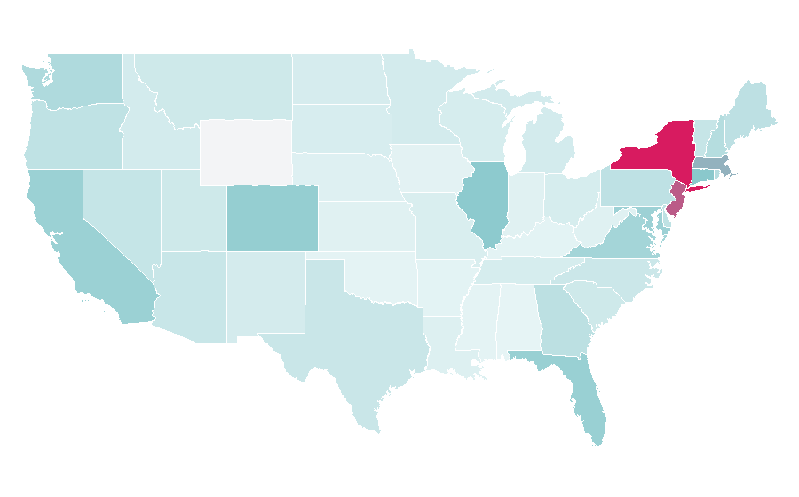 Affinity by region — Aegean Airlines, United States