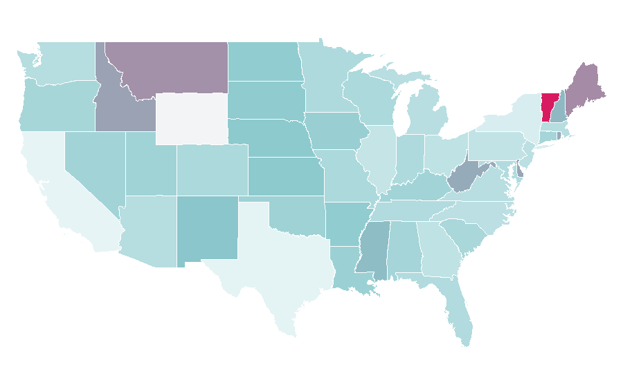 Affinity by region — Aerial video, United States