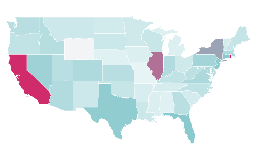 Affinity by region — Aero (chocolate), United States