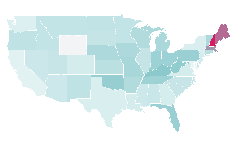 Affinity by region — Aerosmith, United States