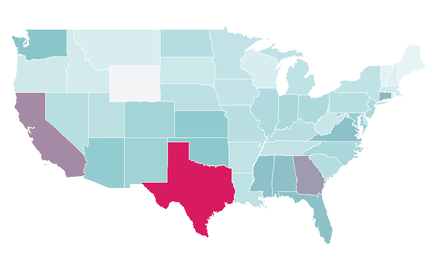 Affinity by region — Aerospace engineering, United States