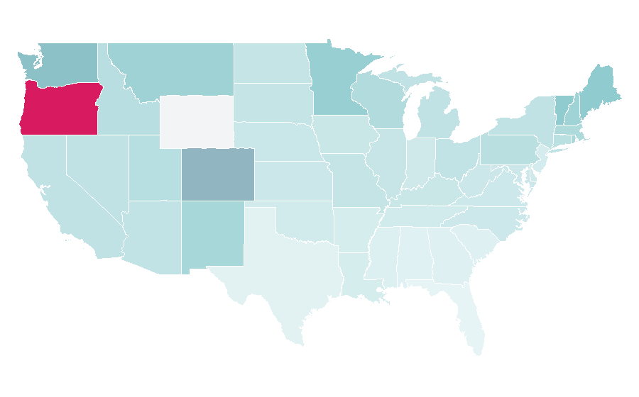 Affinity by region — Aesop Rock, United States