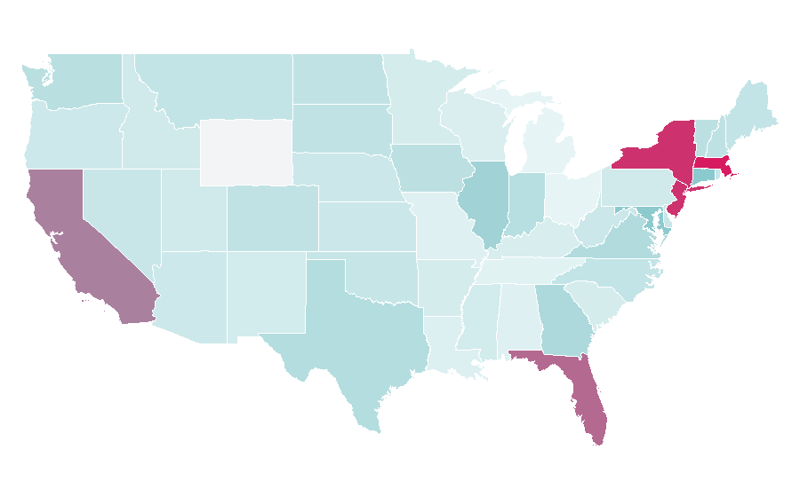 Affinity by region — AFC Ajax, United States