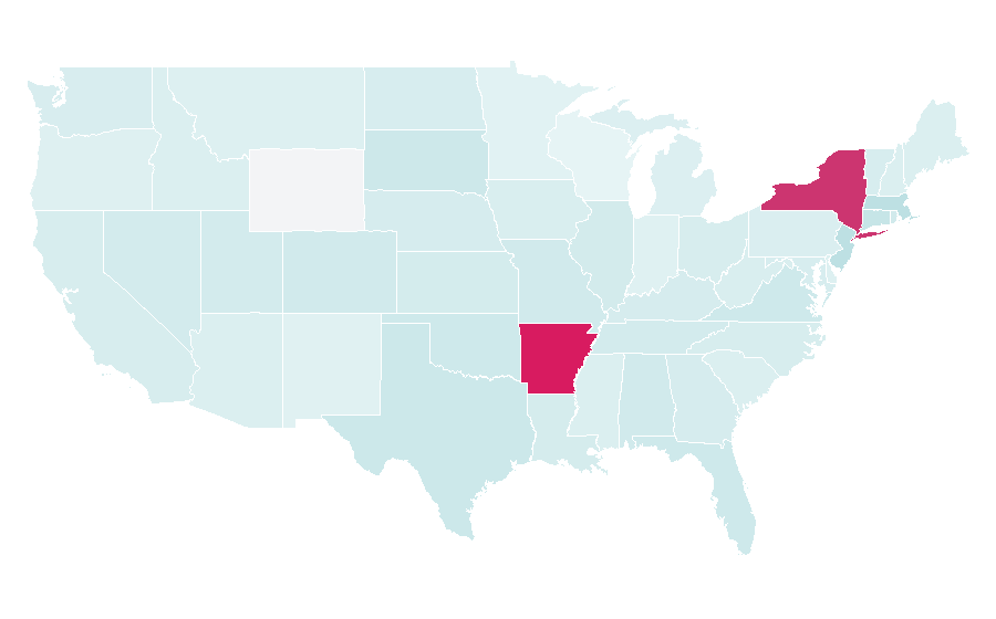 Affinity by region — Affordable Art Fair, United States