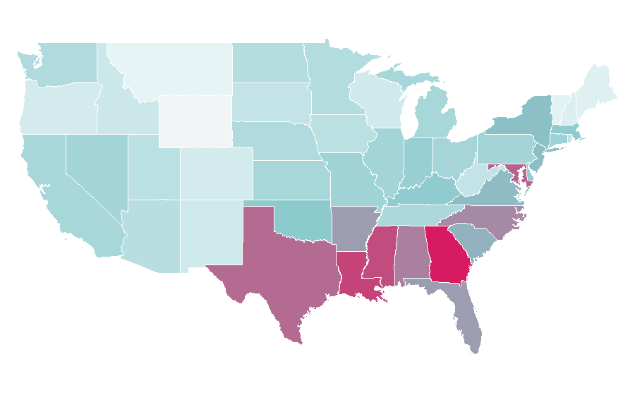 Affinity by region — Afro, United States