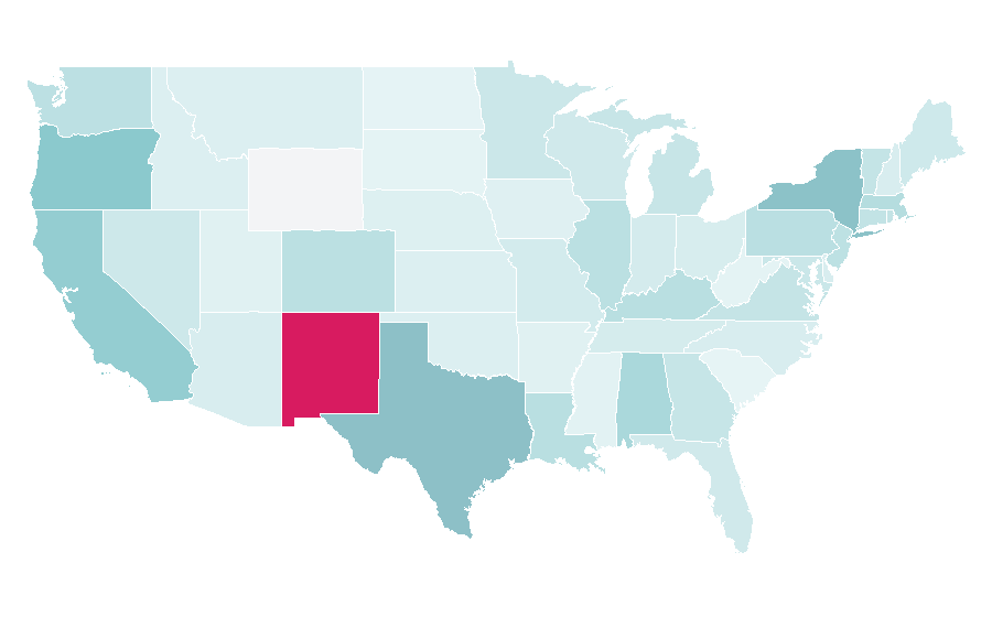 Affinity by region — Afterhours (band), United States