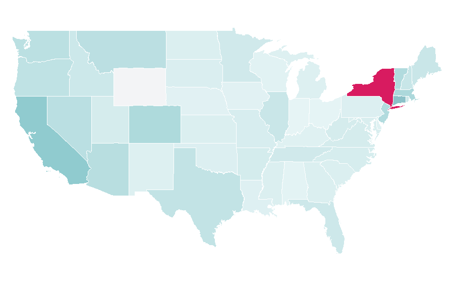 Affinity by region — AG Jeans, United States