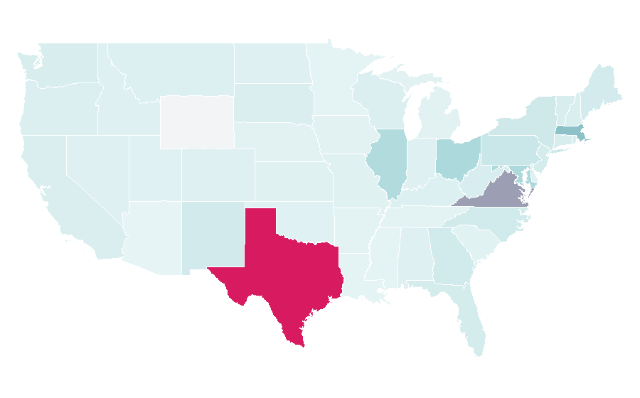 Affinity by region — Agora (film), United States