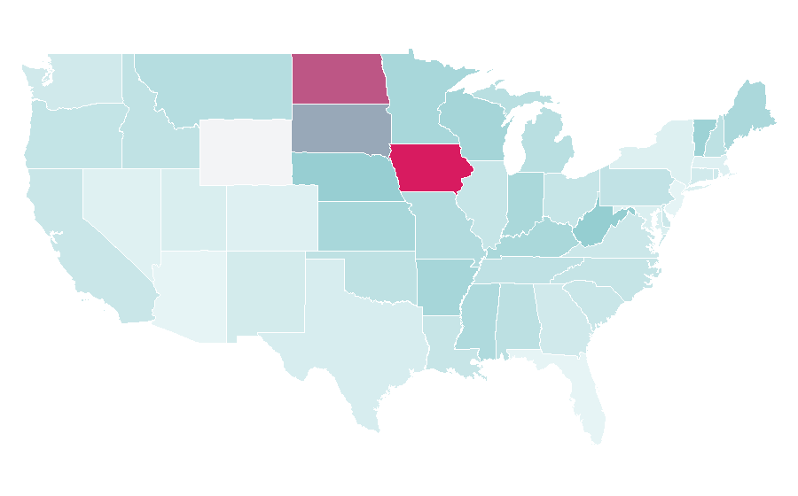 Affinität nach Region — Agricultural machinery, USA