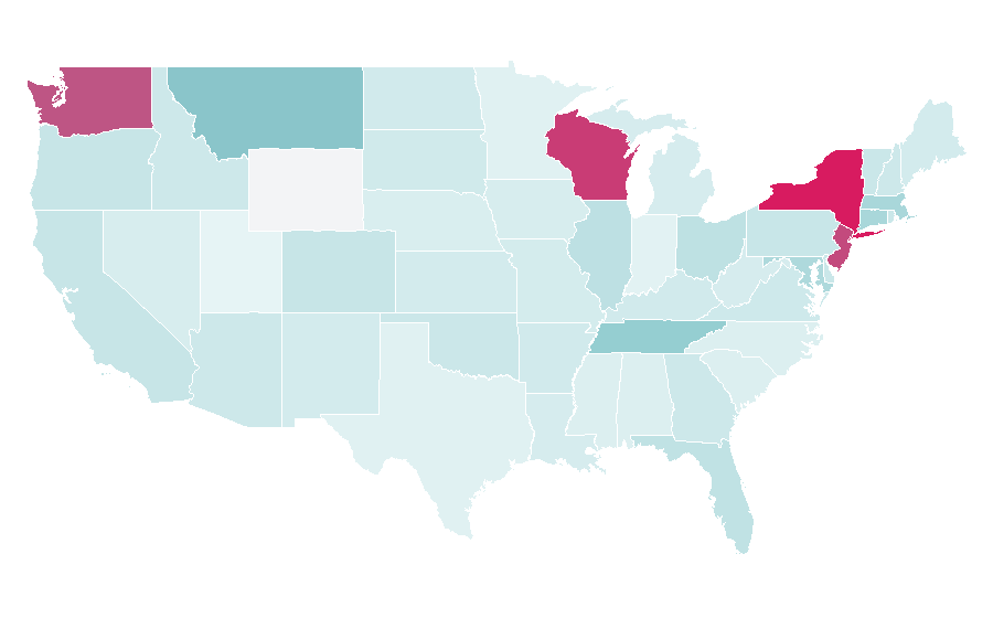 Affinity by region — Ahava, United States