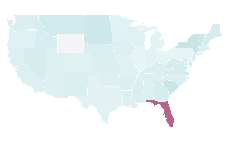 Affinity by region — AIDA Cruises, United States