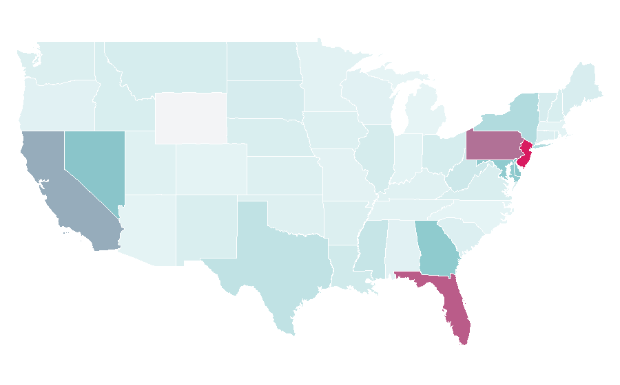 Affinity by region — AIDS Healthcare Foundation, United States