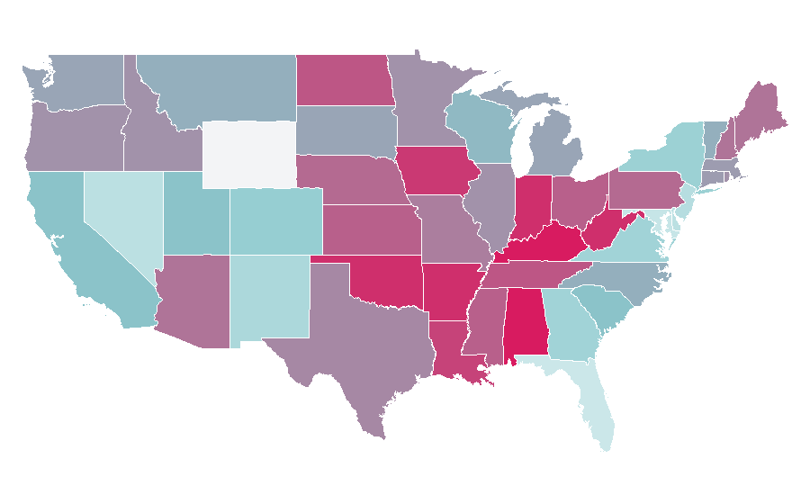 Affinity by region — Air Bud (series), United States