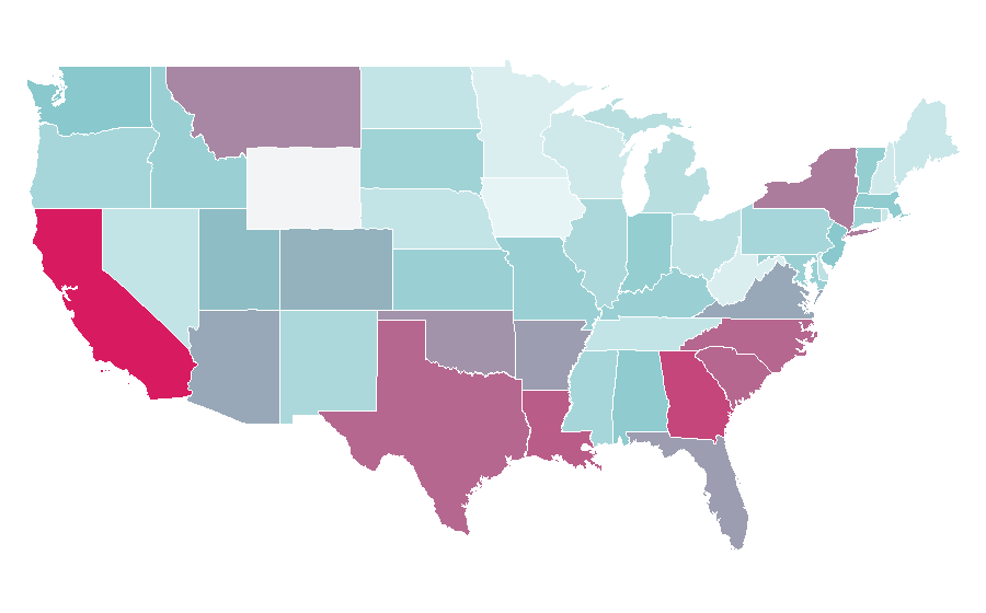 Affinity by region — Air (French band), United States