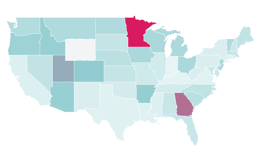 Affinity by region — Airfarewatchdog, United States