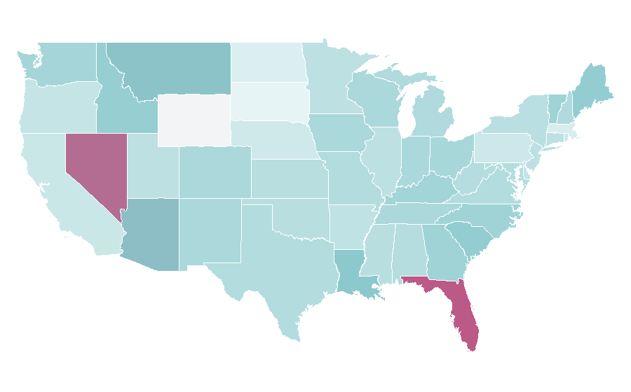 Affinité par région — Airline, États-Unis