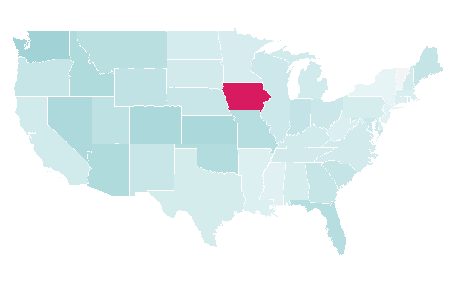 Affinity by region — Airliner, United States