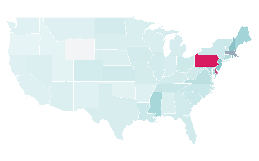 Affinity by region — A.J. Brown, United States