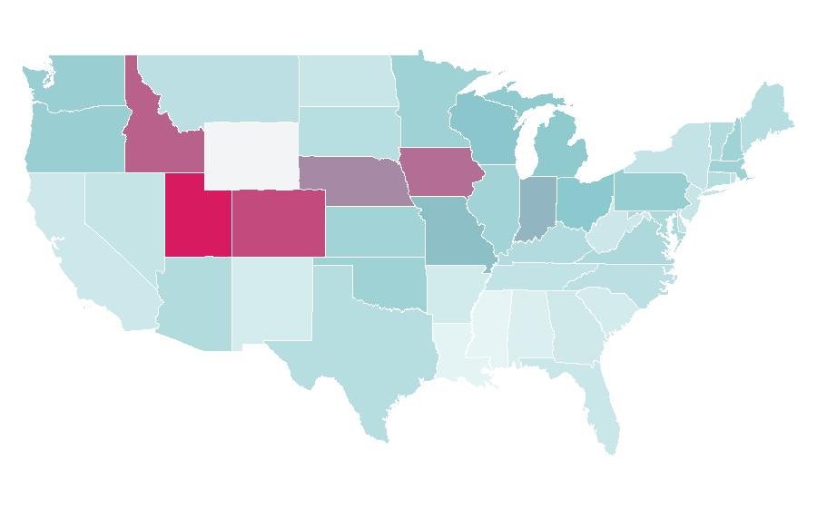 Affinity by region — AJR (band), United States