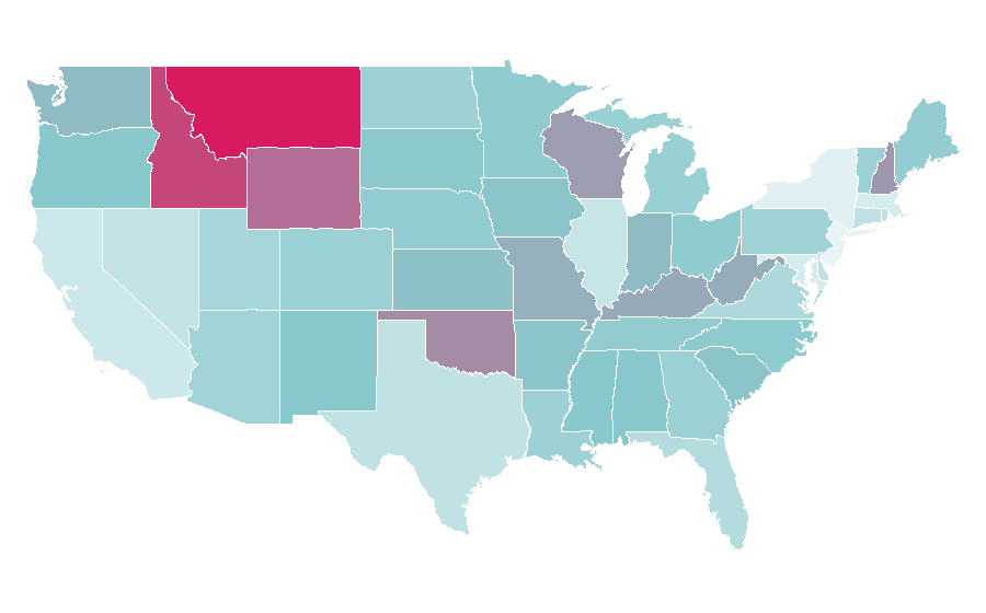 Affinity by region — AKC, United States
