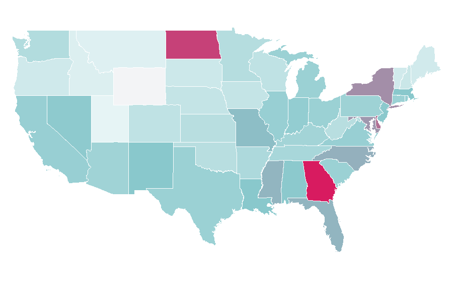 Affinity by region — Akon, United States