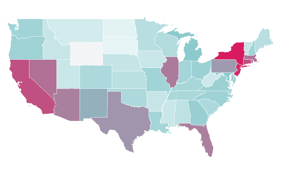 Affinity by region — Al Pacino, United States