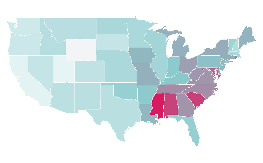 Affinity by region — Al Roker, United States