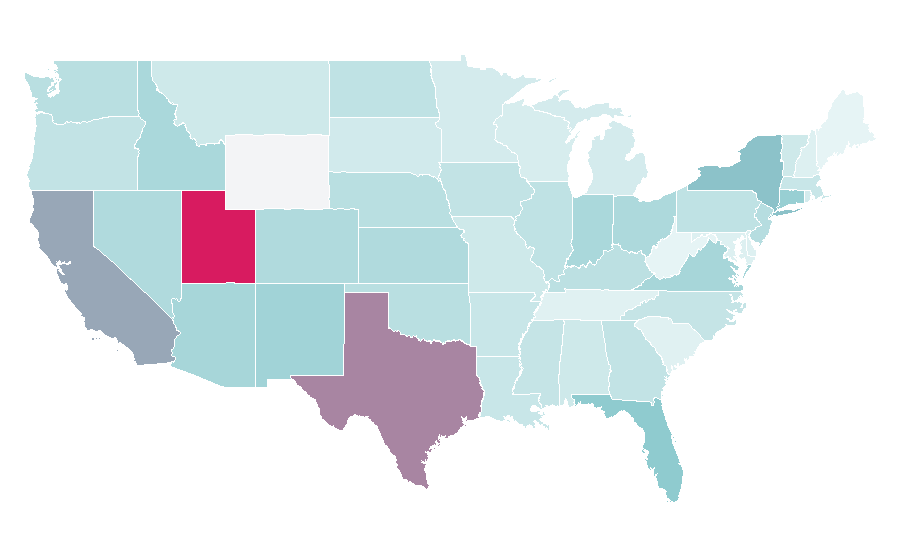 Affinity by region — Aladin (film), United States