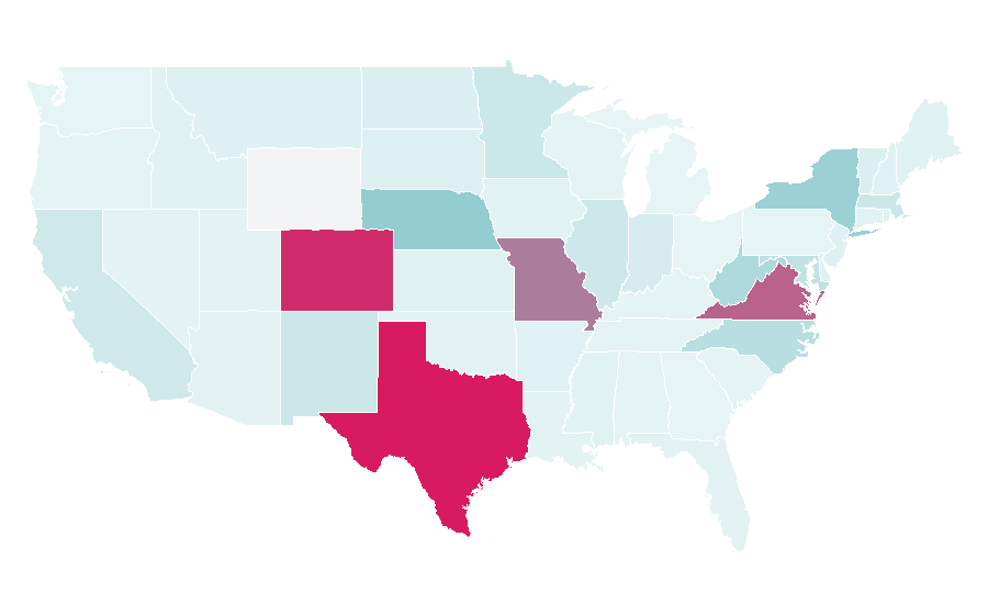 Affinity by region — Alamo Drafthouse Cinema, United States