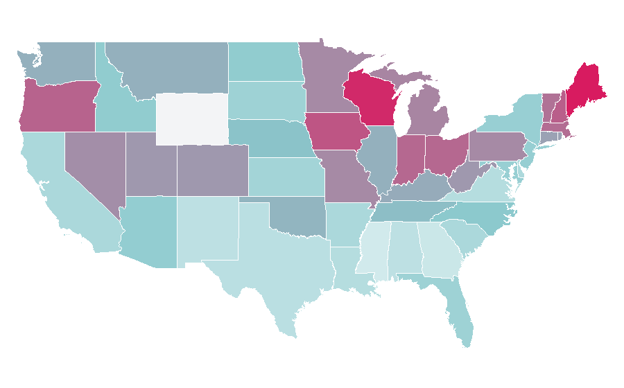 Affinity by region — Alanis Morissette, United States