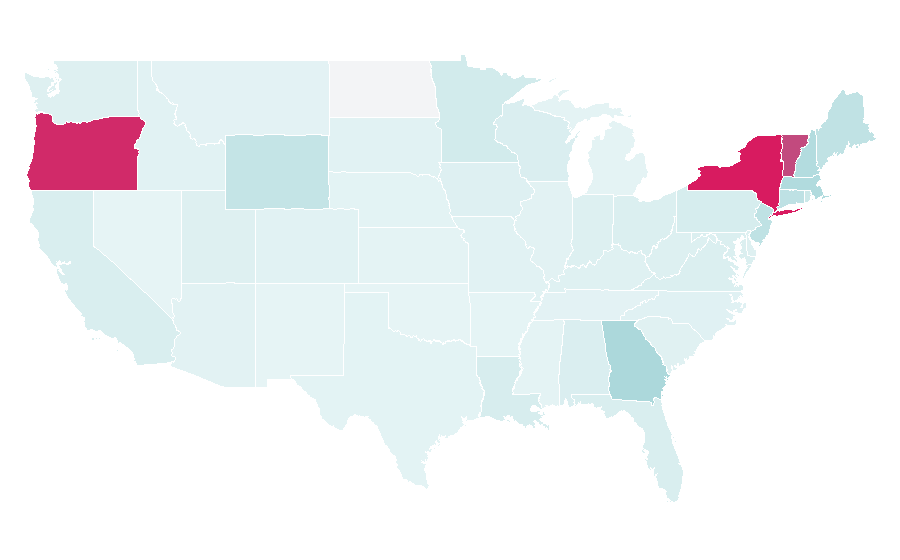 Affinity by region — Albany, New York, United States