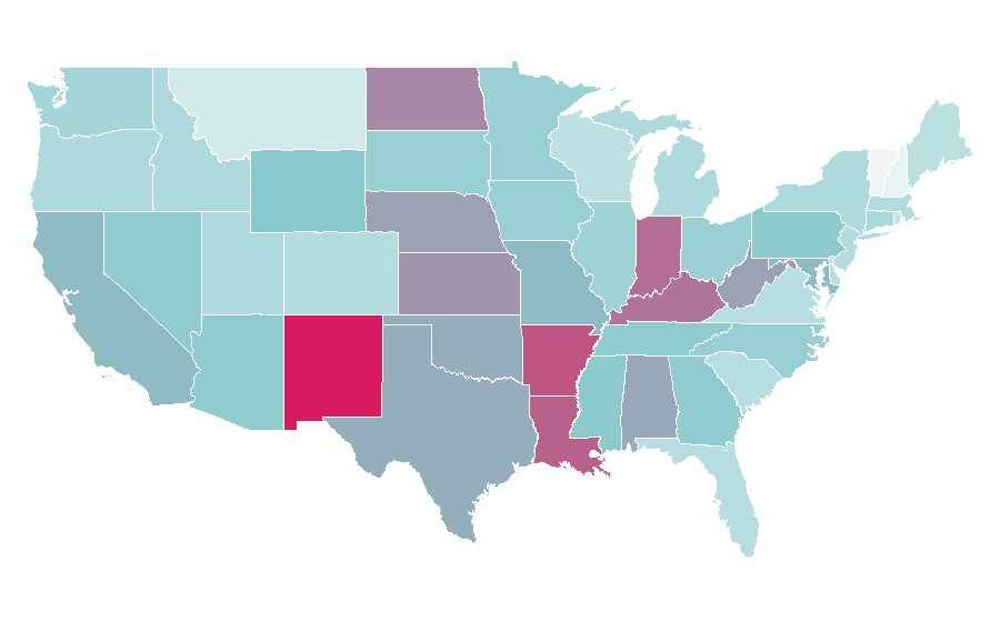 Affinität nach Region — Alcohol, USA