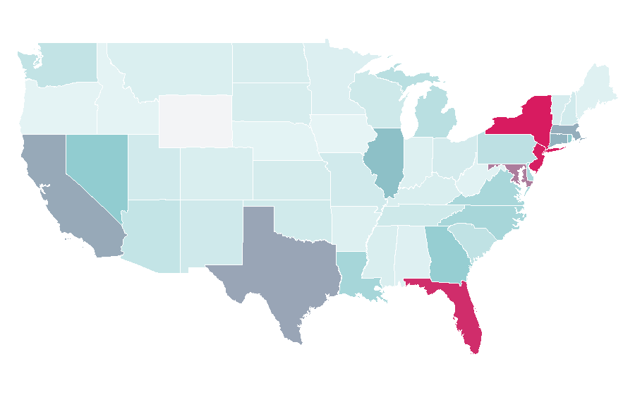 Affinity by region — ALDO Shoes, United States