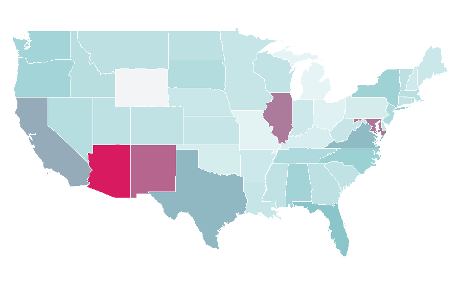 Affinity by region — Alegría (Cirque du Soleil), United States