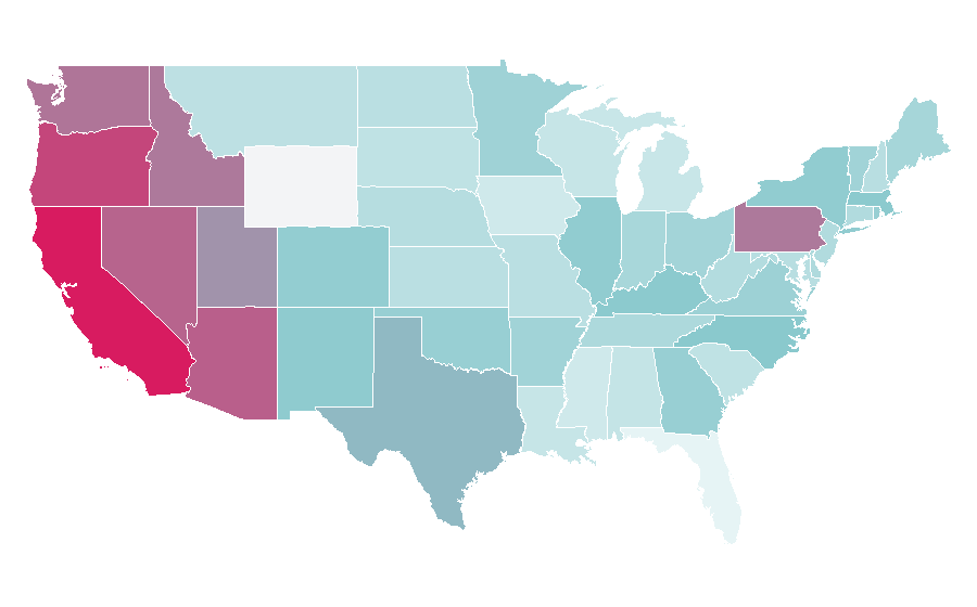 Affinity by region — Alex G, United States