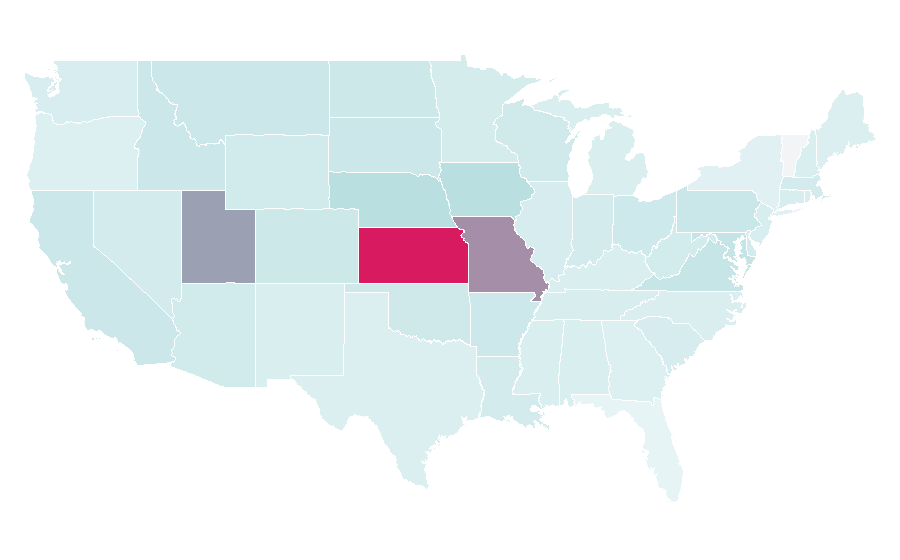 Affinity by region — Alex Smith, United States
