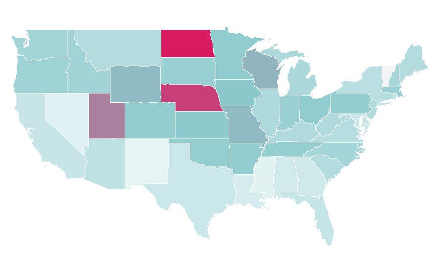 Affinity by region — Alex Warren, United States