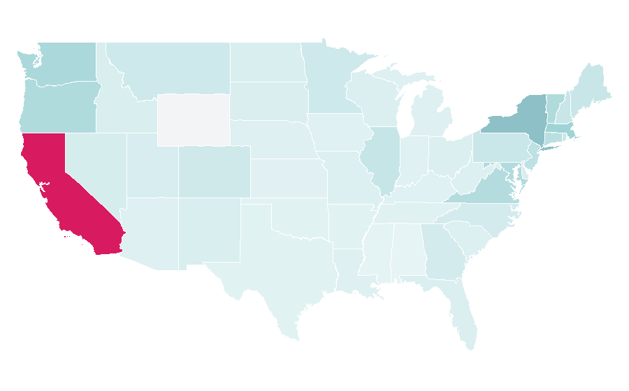 Affinity by region — Alexander Pushkin, United States